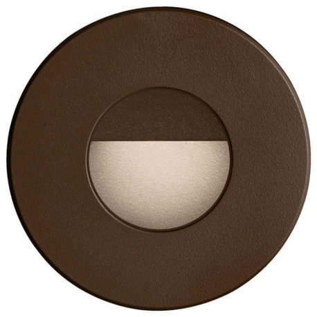 Bran Round Outdoor LED Wall Light, Bronze