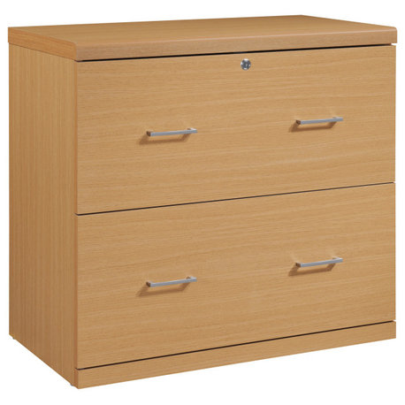 Alpine 2-Drawer Lateral File With Lockdowel� Fastening System, Natural Finish