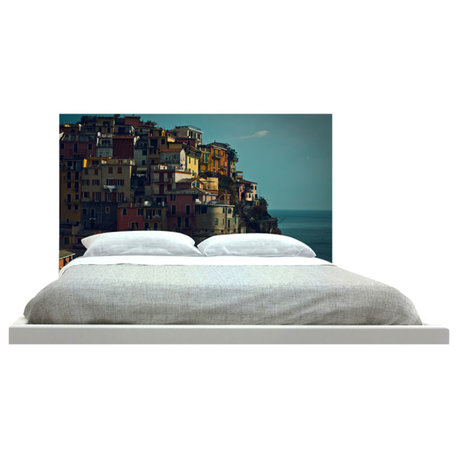 "Homes On Cliff" Headboard