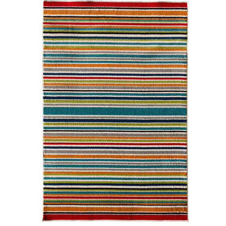 Terrace Tropic Rug, Multi and Snow, 7'10" X 9'10"