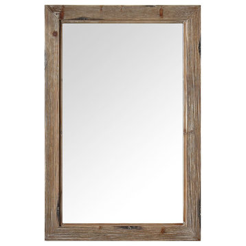 Legion Furniture Legion Furniture Mirror, Rustic Brown, 24"