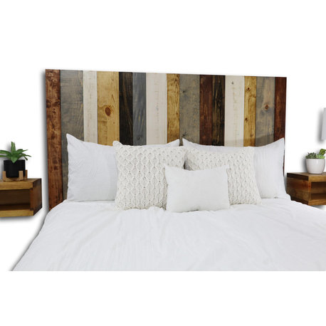 Handcrafted Headboard, Hanger Style, Rustic Mix, Twin