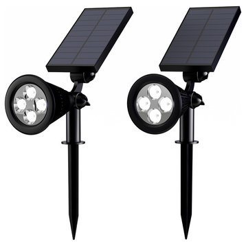 Solar Powered Outdoor Spotlights, Set of 2 Lights by Pure Garden