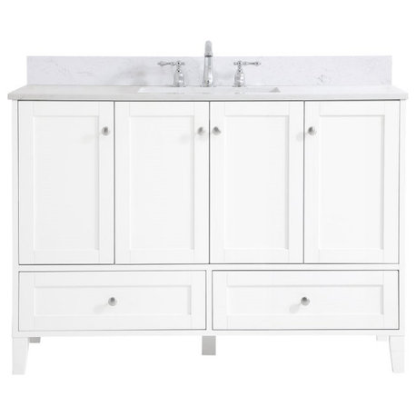 Elegant Decor sommerville Bathroom Vanity White