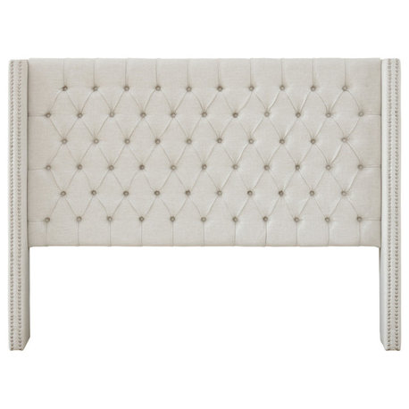 Madison Park Amelia Upholstery Headborad, Cream