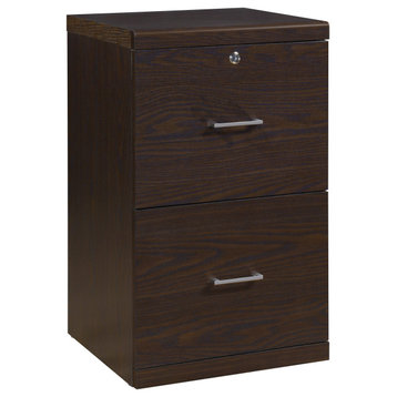 Alpine 2-Drawer Vertical File With Lockdowel� Fastening System, Espresso Finish