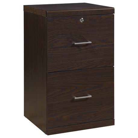 Alpine 2-Drawer Vertical File With Lockdowel� Fastening System, Espresso Finish