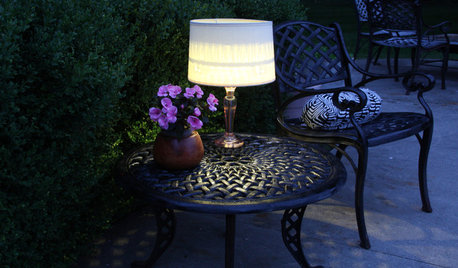 Light Up Your Night With an Easy Outdoor Table Lamp