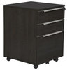 K126 Mobile Pedestal with 3 Drawers in Espresso