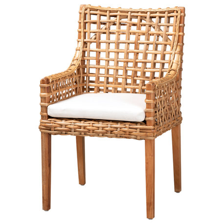 Miranda California Coastal Rattan Dining Chair