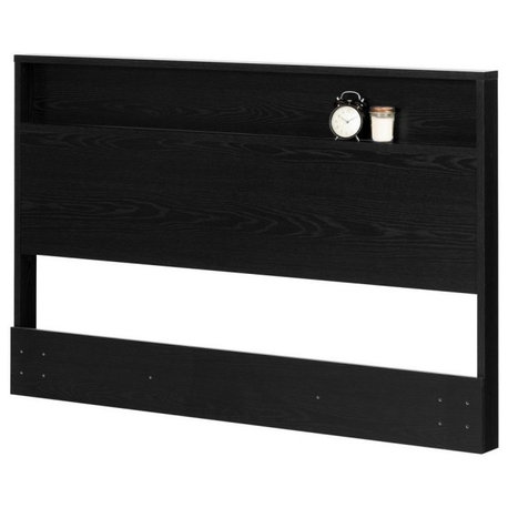 Holland Full/Queen Headboard 54"/60'', Black Oak