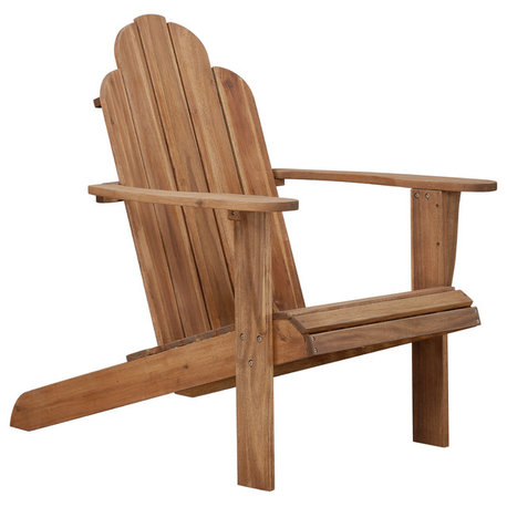 Teak Adirondack Chair, 30.4W X 37.6D X 37.8H, Teak