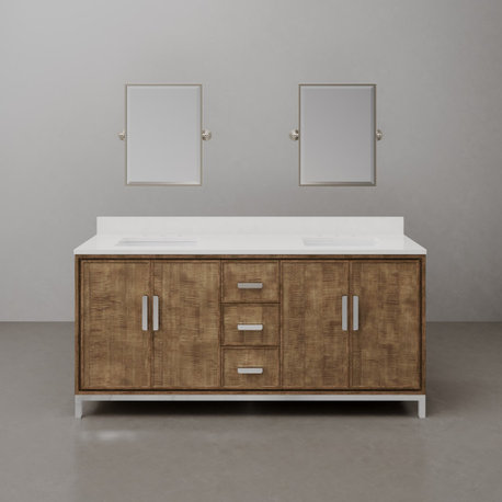 Westin Bath Vanity, Lustrous Walnut, 72, With Mirror