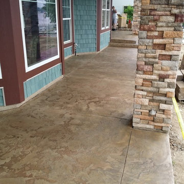 Front Porch Concrete Overlay