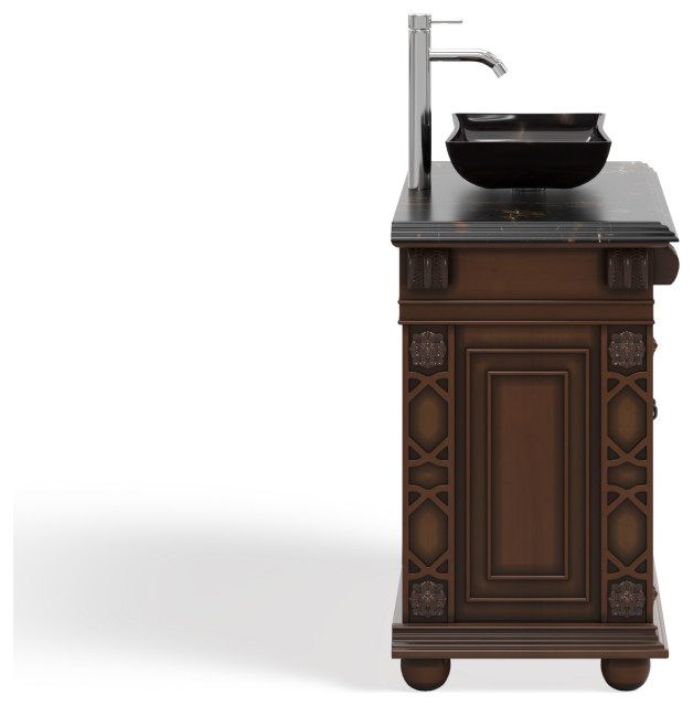 The Ludlow Bathroom Vanity, Cherry, 42", Single Sink, Freestanding