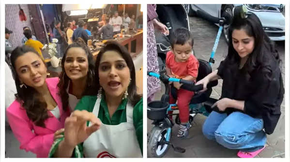 From bonding with co-stars Tejasswi Prakash, Chandan Prabhakar to taking son Ruhaan to the sets; Dipika Kakar shares glimpses from her Celebrity Masterchef promo shoot