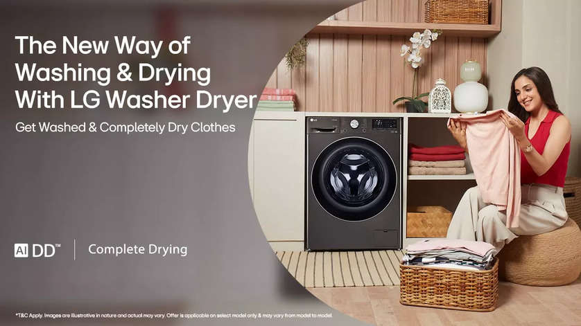 Experience the new way of washing & drying with LG Washer Dryers – Get completely washed and dried clothes