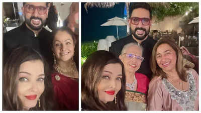 Abhishek Bachchan and Aishwarya Rai laugh off divorce rumours; make FIRST appearance together at party - Pics Inside