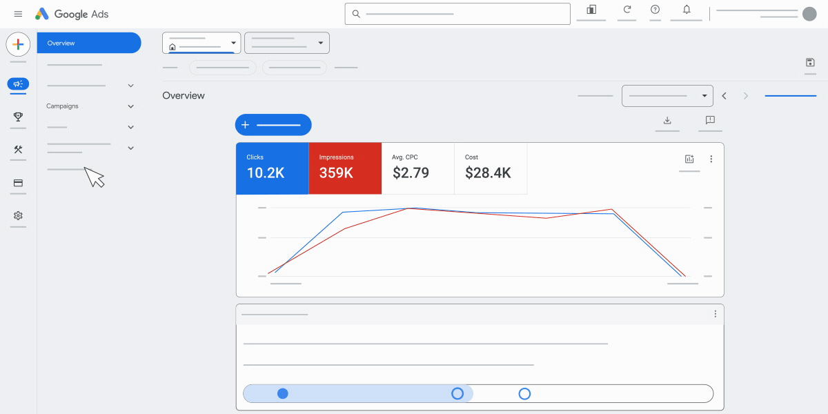 An animated GIF that demonstrates how to edit individual campaign settings in Google Ads.