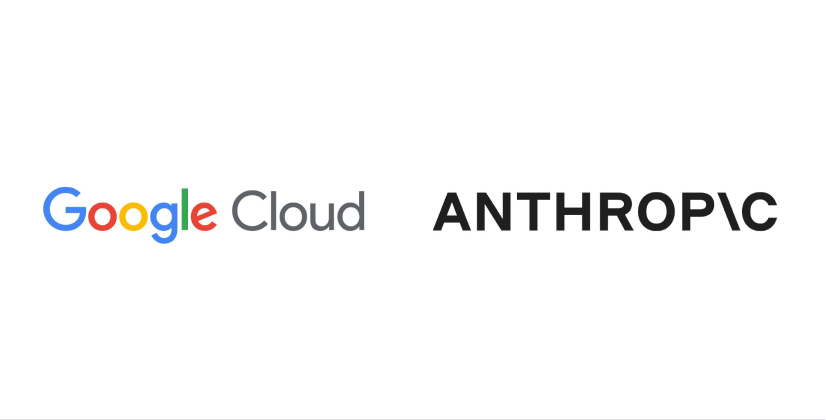 Logotipo de co-branding do Google Cloud e da Anthropic