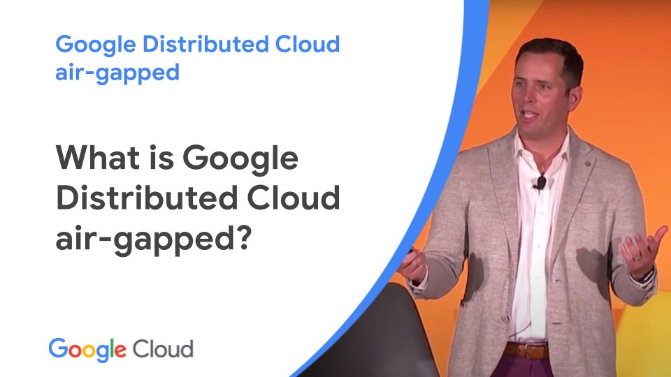 Brad Bonnett spricht auf der Google Cloud Next '23 über GDCH