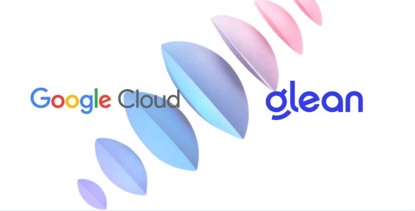 Google Cloud 및 Glean 공동 브랜딩 로고