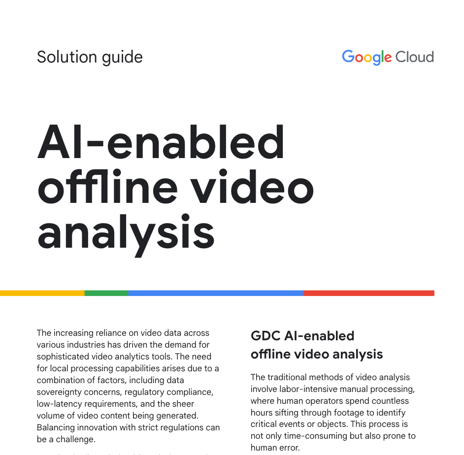 Panduan solusi terkait analisis video offline yang didukung AI