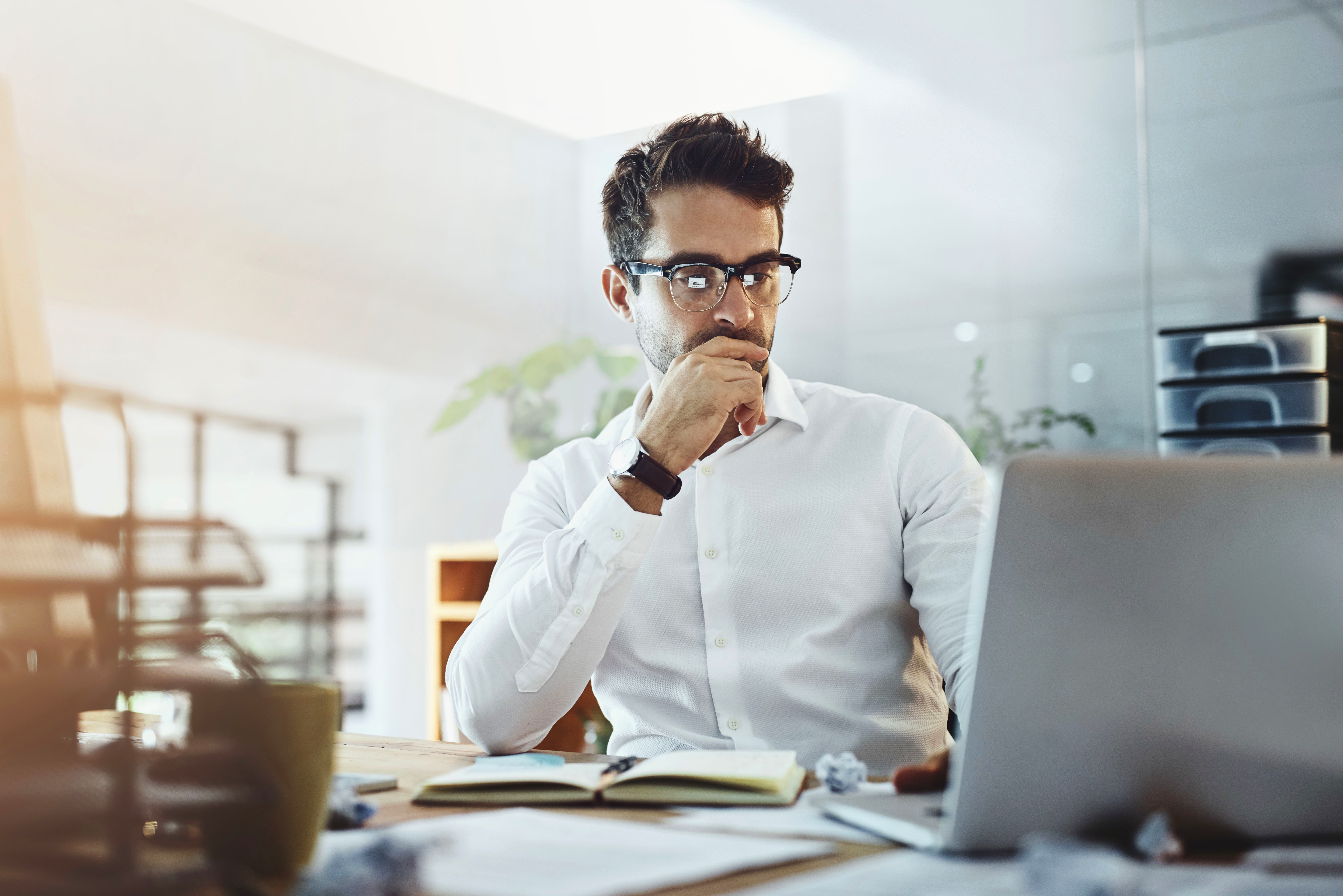 Man at computer