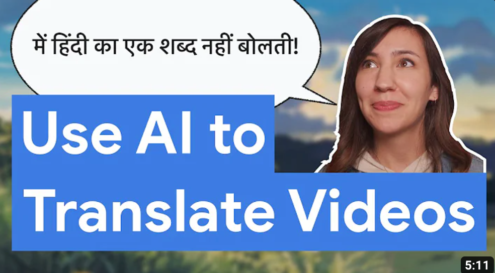 AI を使った吹き替え動画のサムネイル