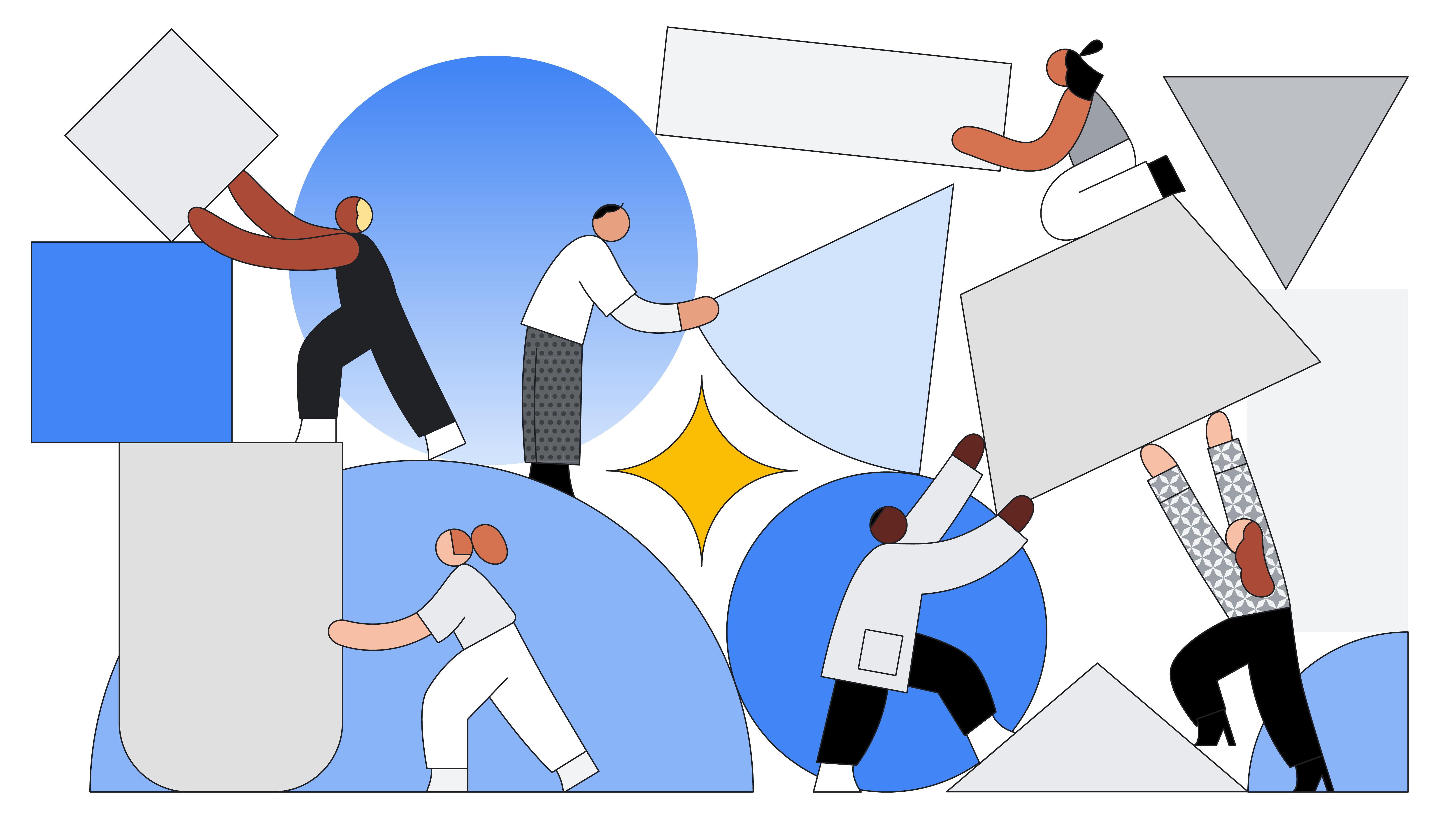 Illustration of people collaborating