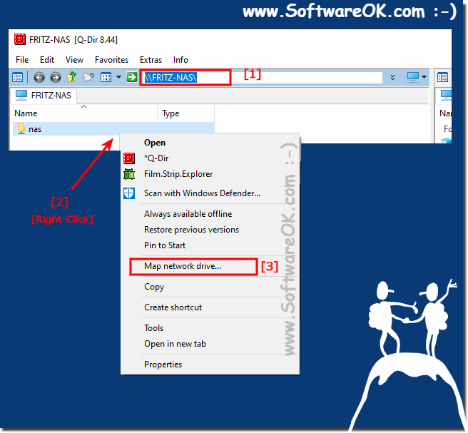 Connect to the NAS network drive quickly!