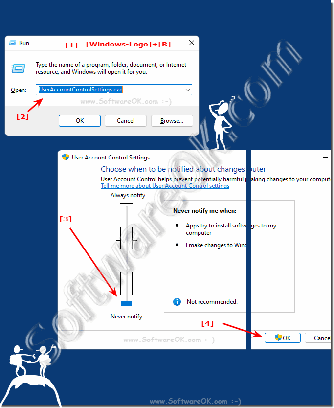 Disable confirmation when switching to administrative mode?