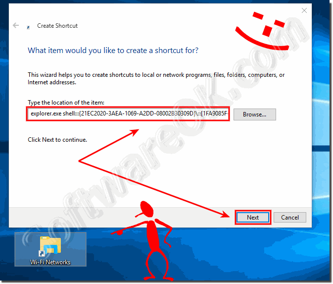 Manage Wireless Networks Windows Desktop Shortcut!