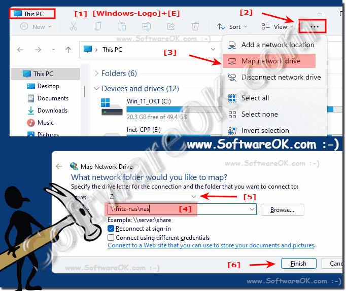 Easy Map a network drive under Windows 11!