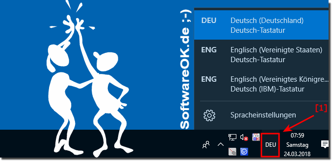 Windows-10 Tastatur Sprache ndern!