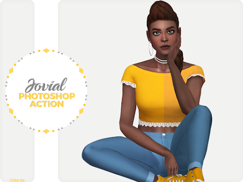 Jovial Effect : A Photoshop Action for The Sims 4