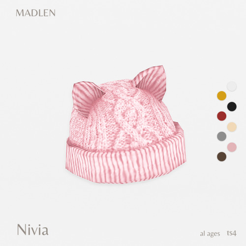 Nivia Hat
Knitted cat-ear hat! Cute addition to you simmies collection.
Available to all ages!
DOWNLOAD (Patreon)