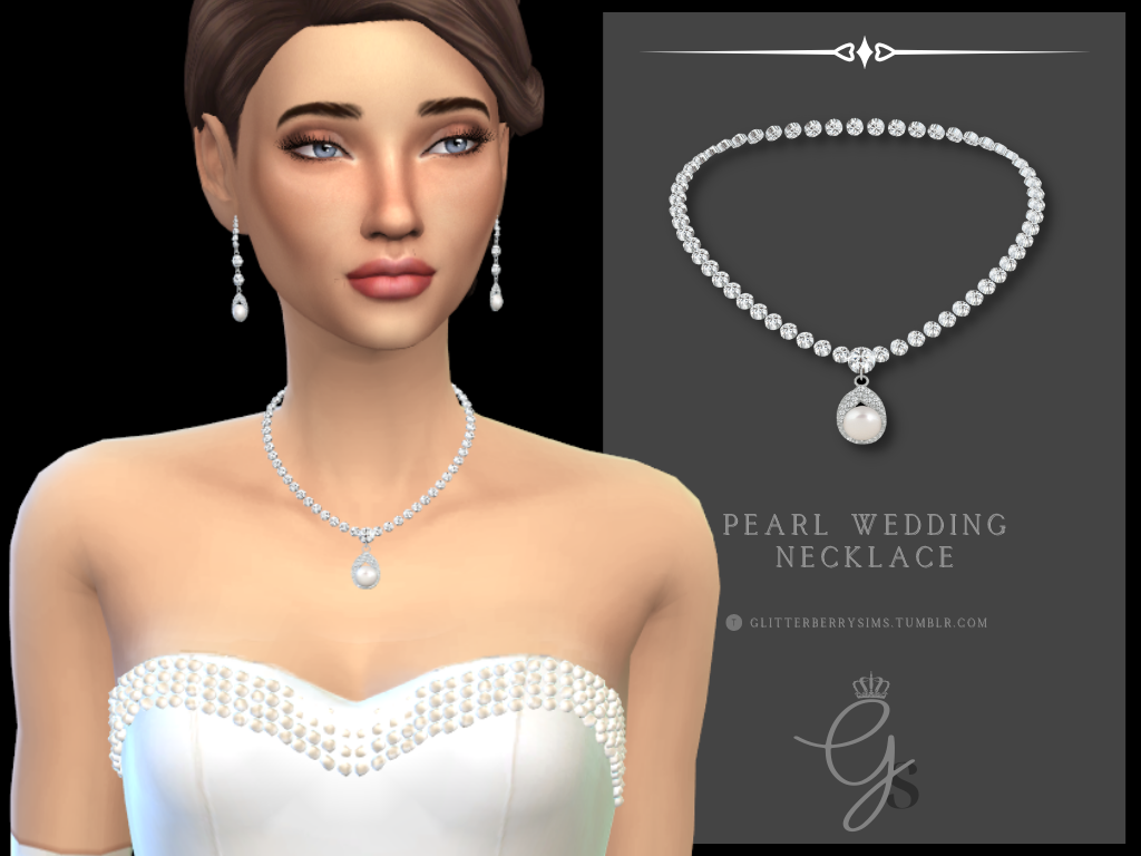 Pearl Wedding NecklaceA matching romantic necklace, inspired by the dress by @melonsloth!
TOU
• If you want recolour, go ahead (if you share it please don’t include mesh)
• Don’t put behind paywalls
• Don’t claim as your own!
Download
Patreon (Public...