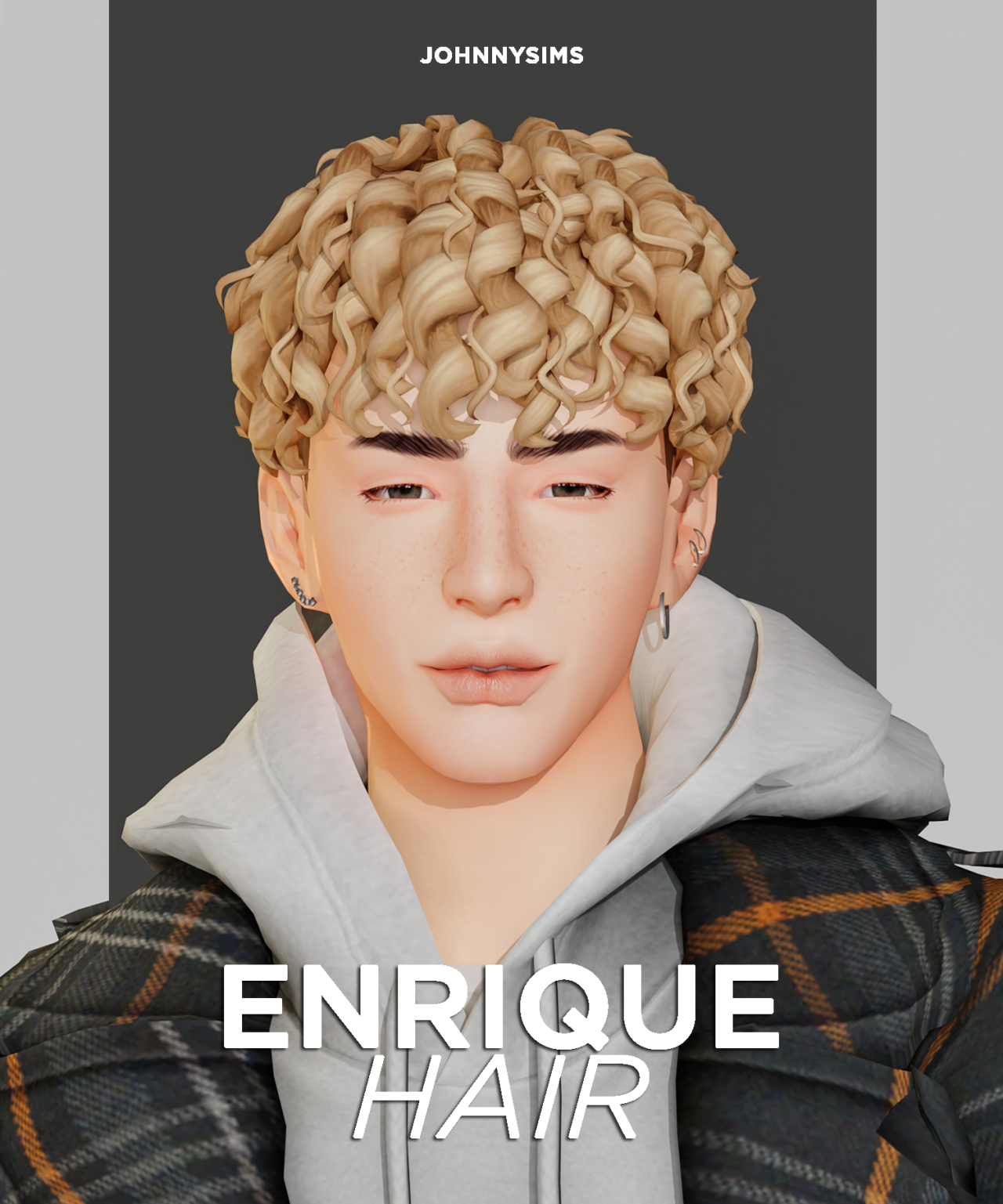 johnnysimmer:
“Enrique Hair Info:
• Base Game Compatible
• 2 versions (w/ and w/o strands)
• Masculine - Feminine
• 24 swatches
• Hat Compatible, All LODs, All Maps
• Teen-Elder
• Support me! Ko-Fi | Patreon
DOWNLOAD (free)
”
NOW AVAILABLE FOR...