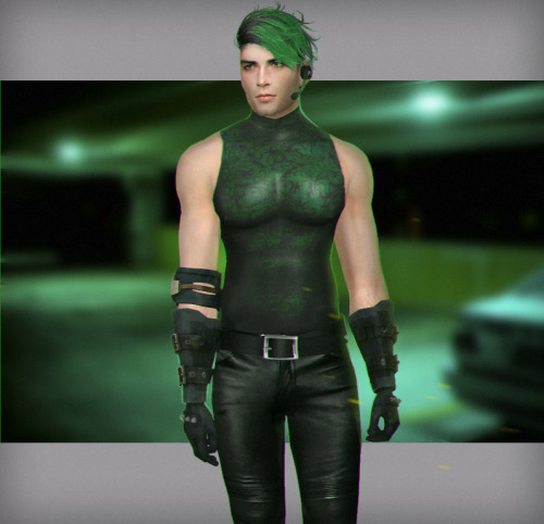 * Cyber Past Top - base game compatible male top as accessory (gloves category), all LOD’s, all maps, 18 swatches, from teen to elder + Cas thumbnail.
* Cyber Past Gloves - base game compatible male gloves (bracelet category), all LOD’s, all maps, 8...