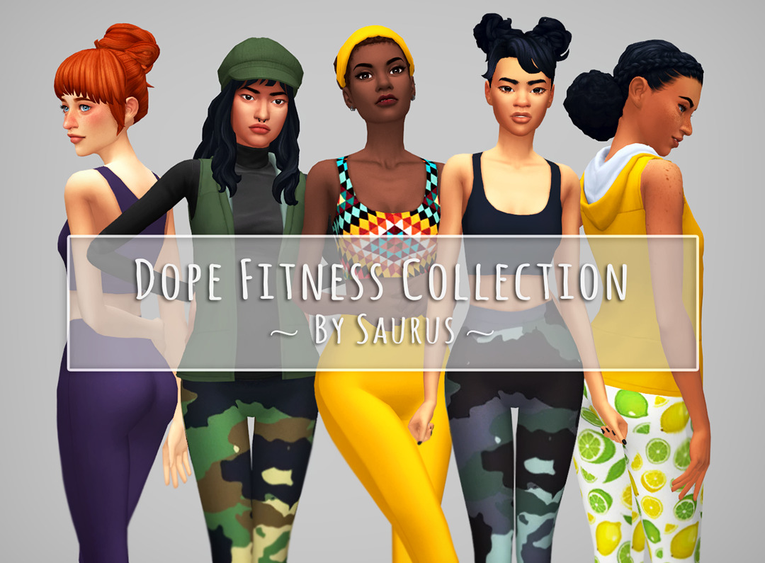 Dope Fitness SetAfter 25675 hours of work; a sporty set consisting of two hairs, two tops, two bottoms and one accessory vest! This set gave me quite a headache, but after hours and hours of pulling my hairs out and trying one thing after another,...