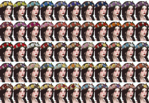 Flowercrown - Maya• New mesh (EA-mesh edit)
• 55 swatches
• Located in “Hats“
• Unisex
• Adult only
• For humans, vampires, aliens and mermaids
[DOWNLOAD – mediafire]
Enjoy ♥