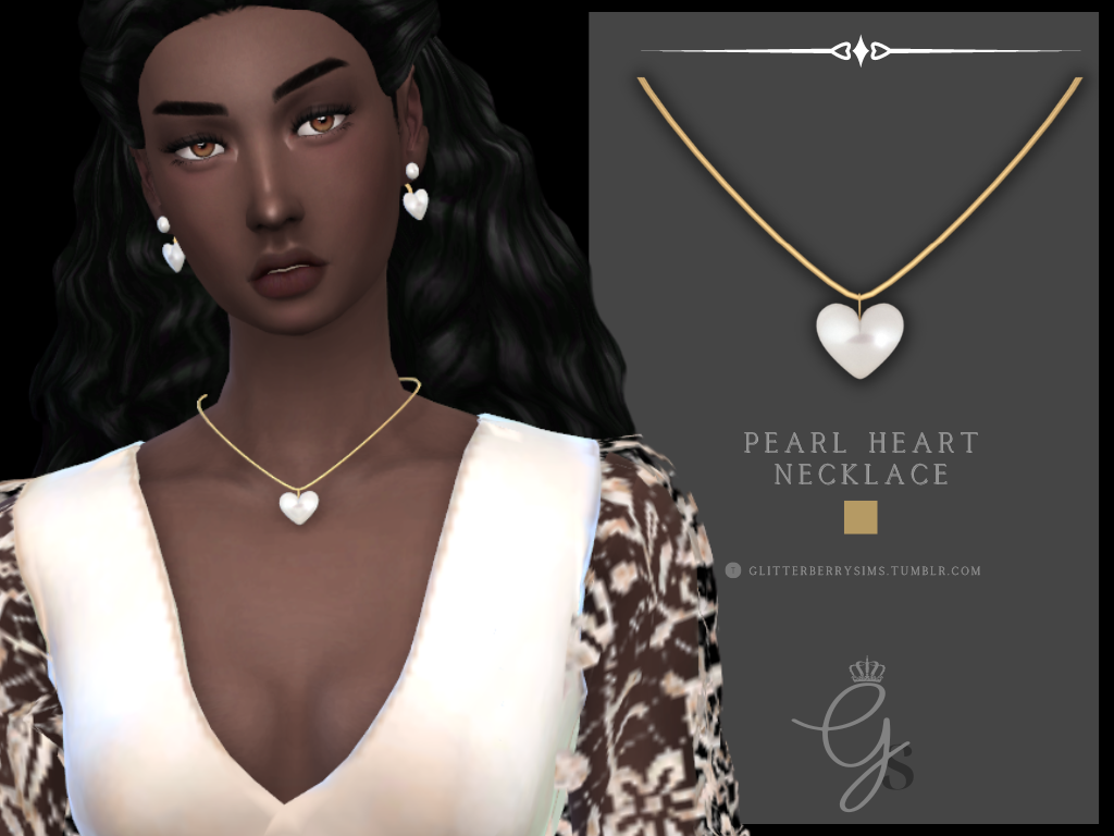 Pearl Heart NecklaceA gorgeous pearl heart necklace.
• If you want recolour, go ahead (if you share it please don’t include mesh)
• Don’t put behind paywalls
• Don’t claim as your own!
Download
Patreon (Public Release 24th October)