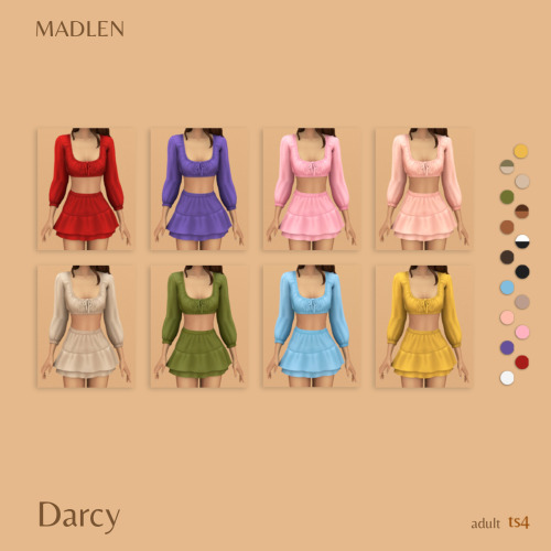 Darcy Outfit
Long sleeve crop top with a matching skirt for effortless summer vintage look!
DOWNLOAD (Patreon)