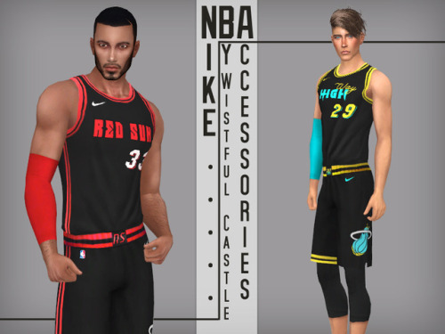 Nike - NBA male accessories. Arm sleeves for left/right hand and knees protection. Merged file, all LODs, all maps, base game compatible, from teen to elder + Cas thumbnail.
I named it after Nike the goddess, so there is no “Nike Inc.” symbols on...