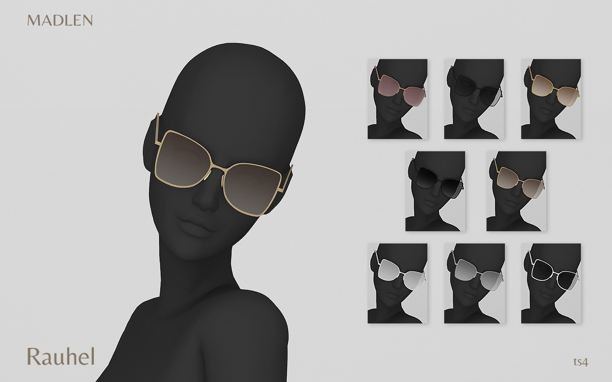 Madlen Rauhel Sunglasses
Elegant butterfly sunglasses. Oversized frame and tinted lenses!
Two variations of less tinted glass are included as well!
DOWNLOAD (Patreon Early Access)