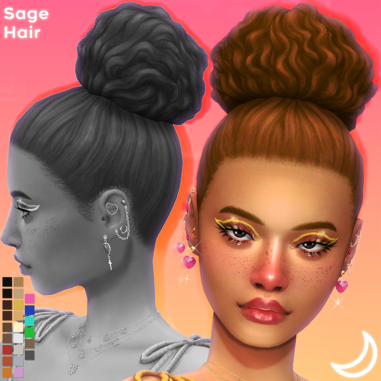 SAGE HAIR BY IMVIKAI• BASE GAME COMPATIBLE
• 24 EA SWATCHES
• TEEN-ELDER
• HAT COMPATIBLE
DOWNLOAD | INSTAGRAM🌙