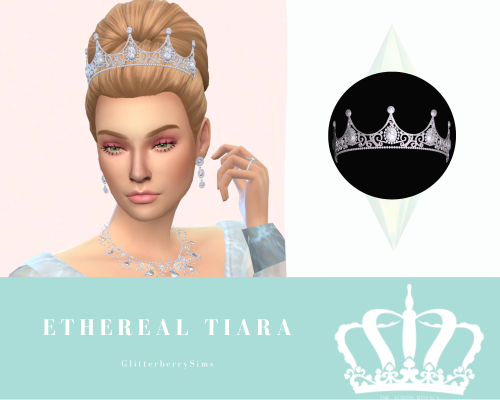 glitterberrysims:
“ Request: Ethereal TiaraThe Ethereal Tiara. Something more ‘fantasy’ that was requested by another royal account! I really liked this one! I hope you guys do too
High Poly
Please don’t reupload or claim as your own
Download
Patreon...