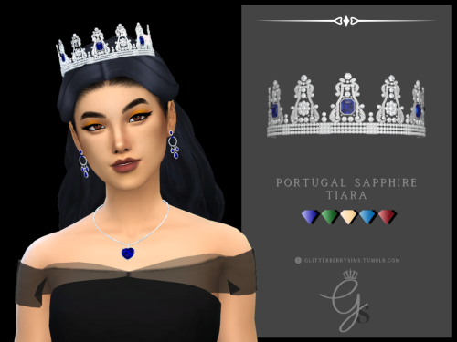 glitterberrysims:
“ Portugal Sapphire TiaraThis was sent to me on an anon ask to do the Sapphire Portugal Tiara. And let me say this took me a while! I just wanted it to be perfect, so hopefully it is!
TOU
• If you want recolour, go ahead (if you...