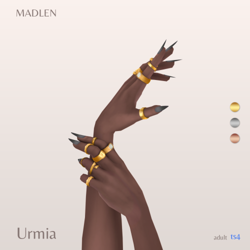 Urmia Rings
Aesthetic rings coming in three different precious metals!
Available for both hands (females and males). Rings are appliable as one combined accessory, they are not separated.
DOWNLOAD (Patreon, Public 10/9/22)